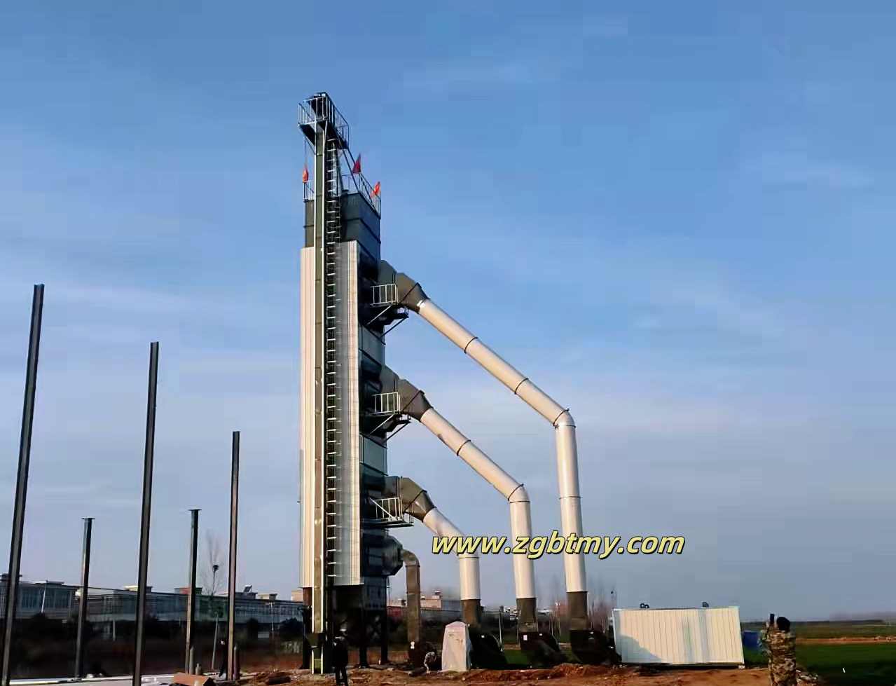 Extended lifespan of grain drying tower